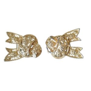 Mimi Di N 1989 Vintage Koy Fish Gold Tone Belt Buckle Set